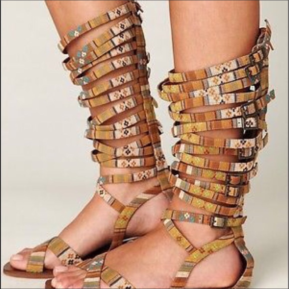 Free people gladiator sandals Jeffery Campbell 8